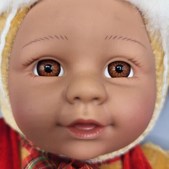 Kostume Kids Sugar Loaf Christmas Gingerbread Doll Santa Hat Overalls 15 inch - Picture 10 of 16